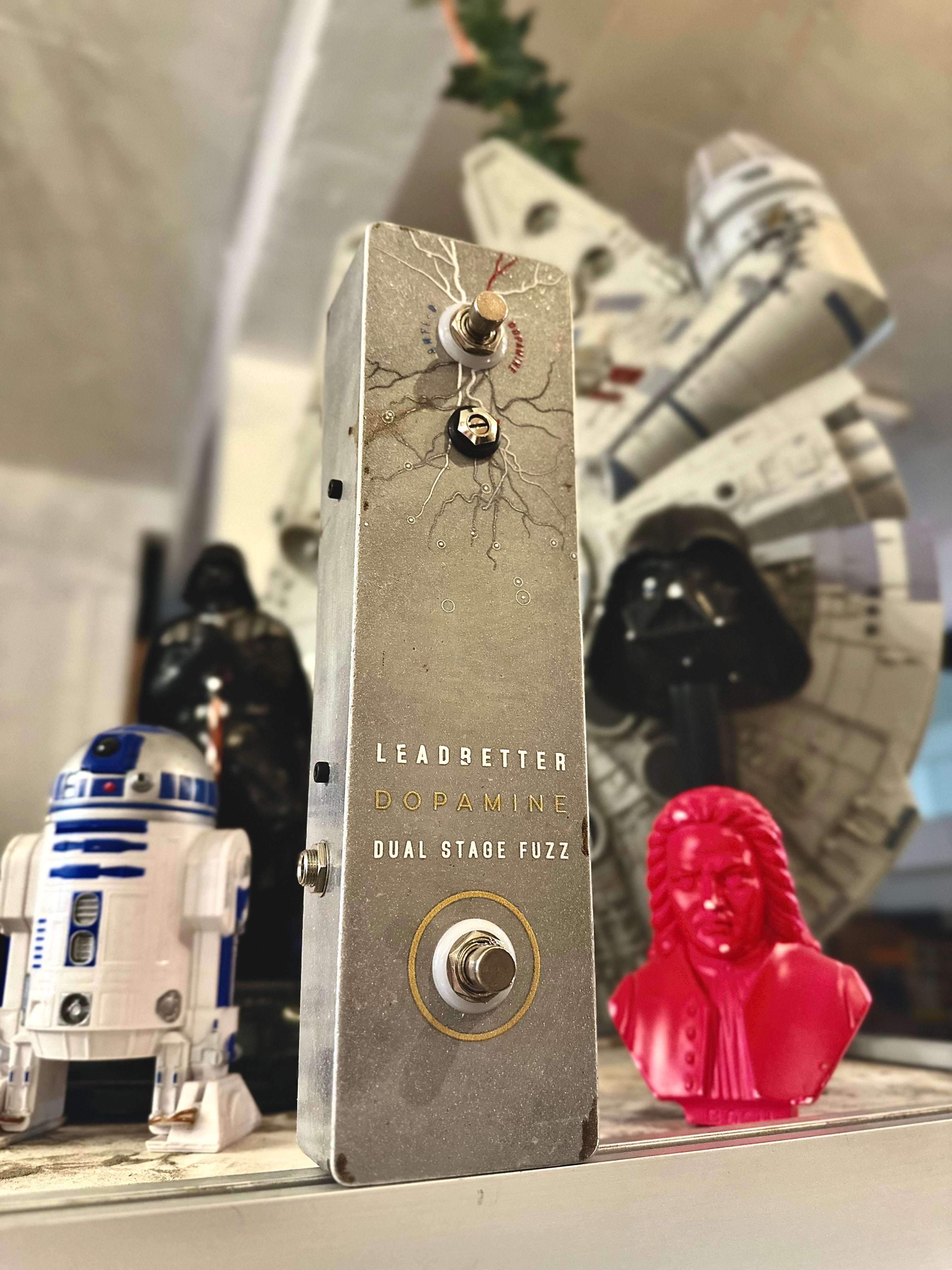 Leadbetter | Dopamine | 3 of 6 | Dual Stage Fuzz Pedal | Rusty Silver Relic | Made in Australia Leadbetter | Dopamine | 3 of 6 | Dual Stage Fuzz Pedal | Rusty Silver Relic | Made in Australia